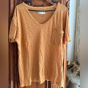 We The Burnt Orange V-Neck Top